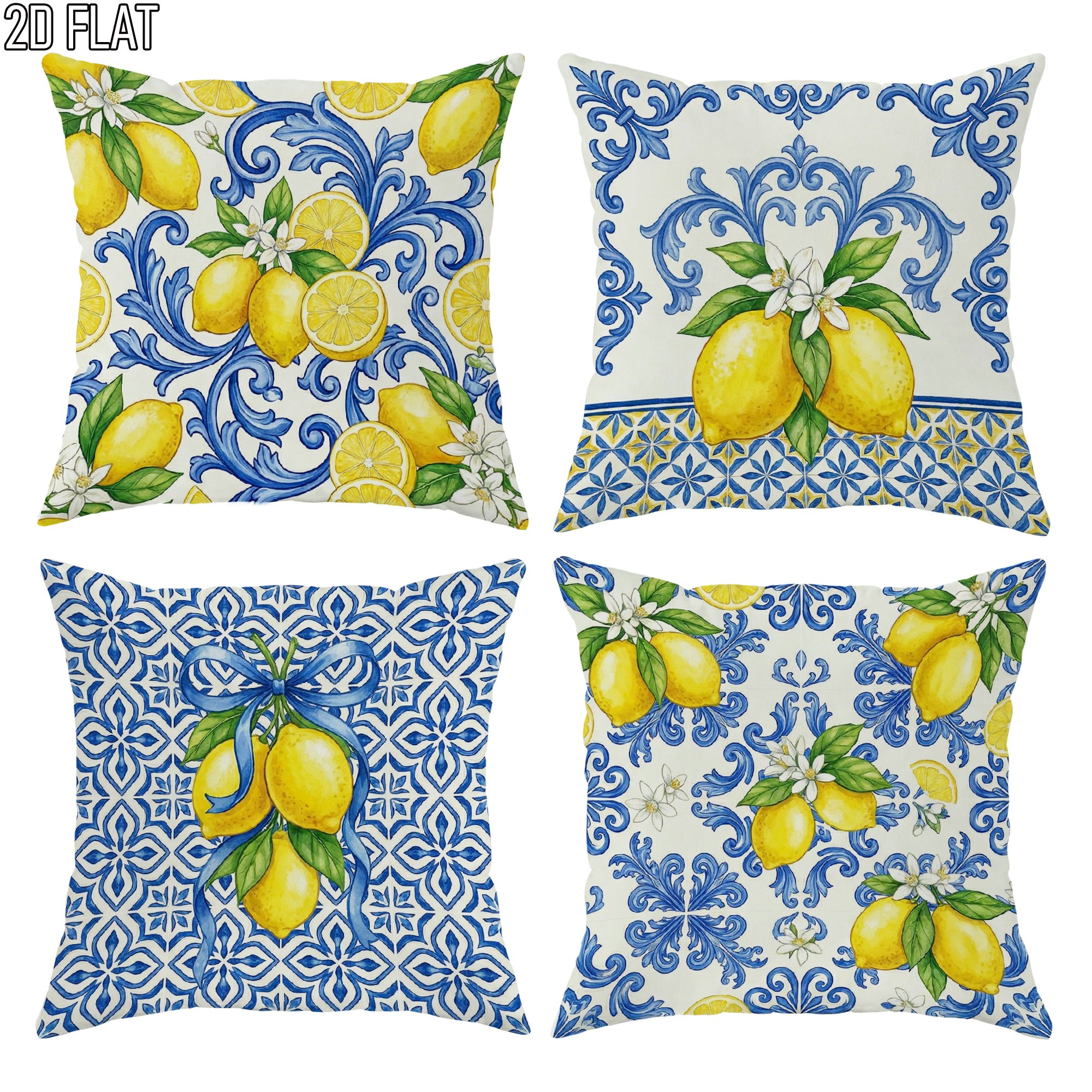 4Pcs Italian Summer Style Thro - Ceramic Tile Blank recensie en prijs
