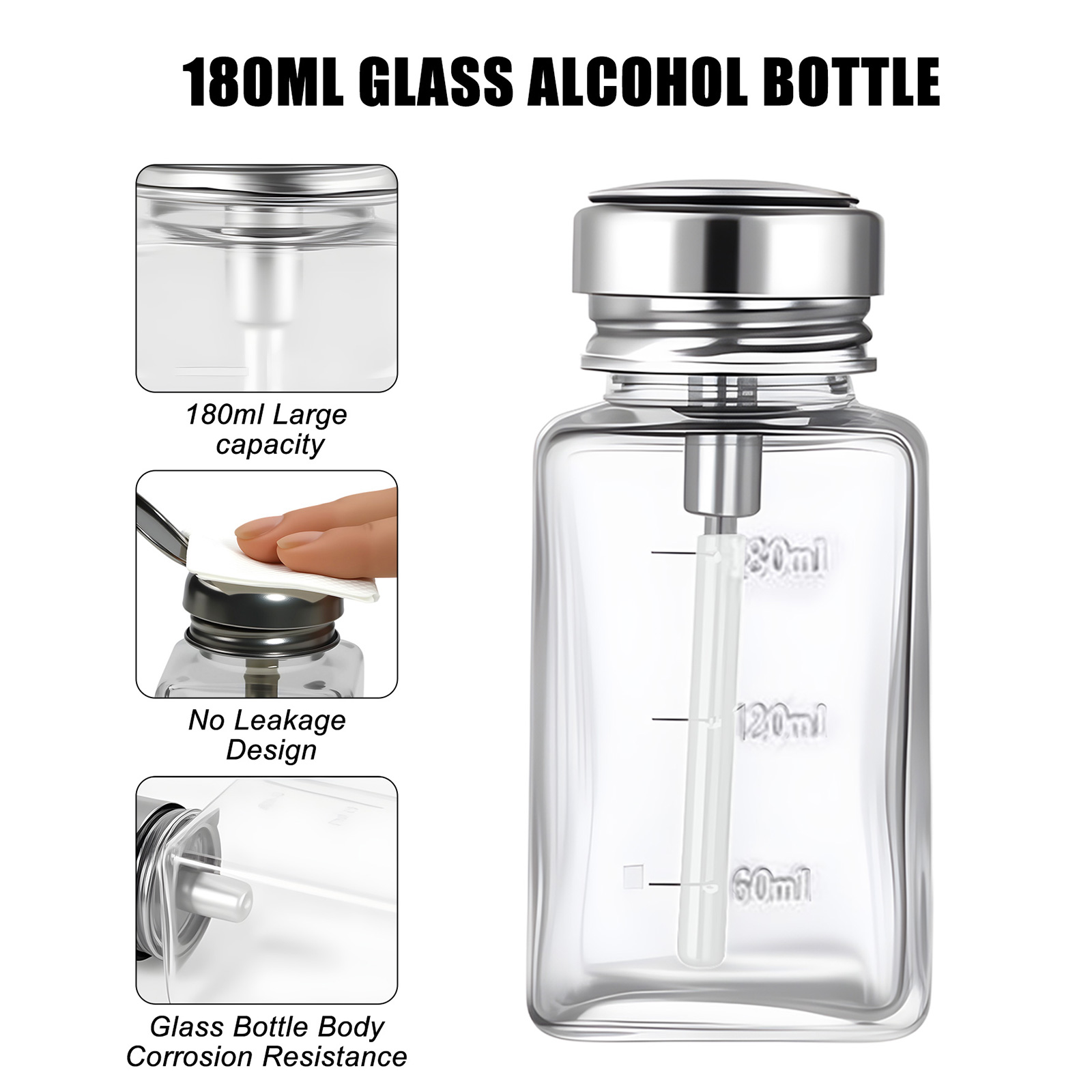 180ml Nail Glass Bottle Press  - Water Bottle Blank recensie en prijs