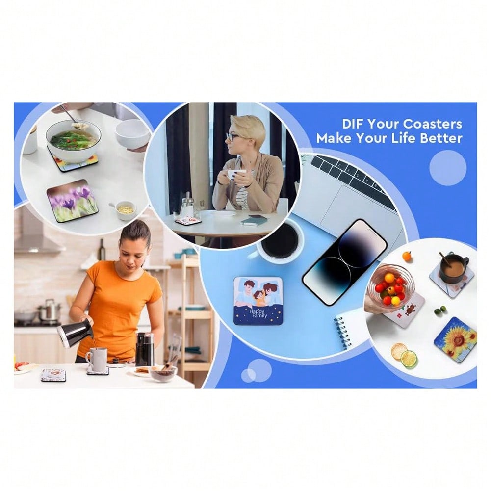 1PCS Square Sublimation Blanks - Coaster Sublimation Blank recensie en prijs