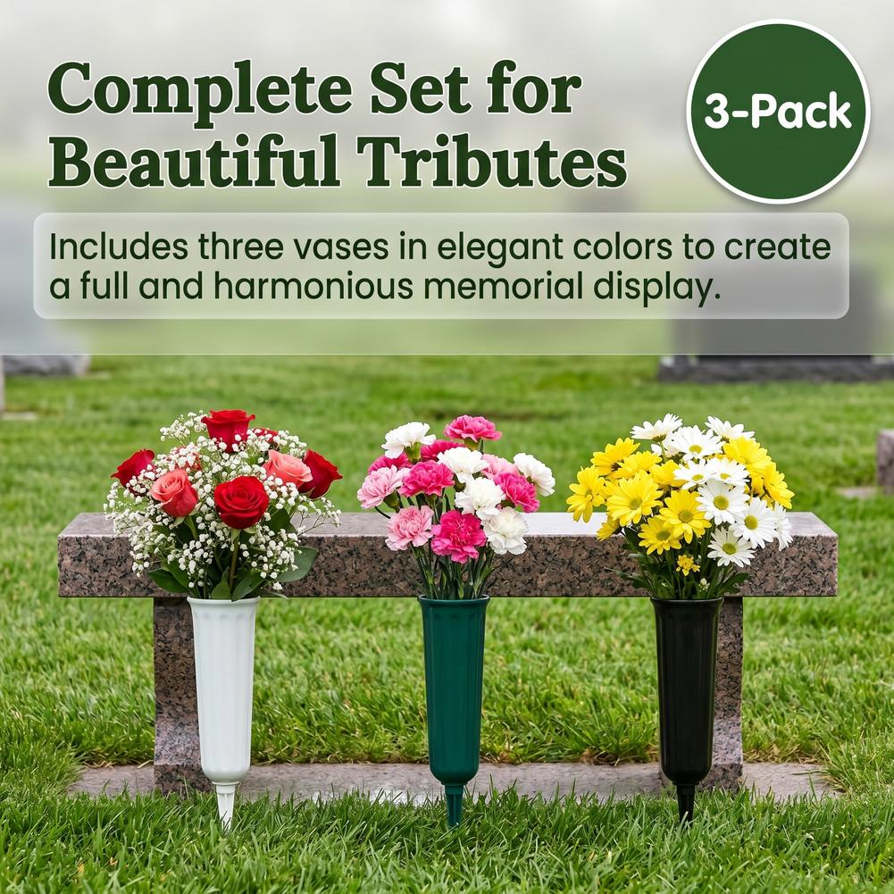 1/3pcs Cemetery Vase with Spik - Yard Sign Blank recensie en prijs