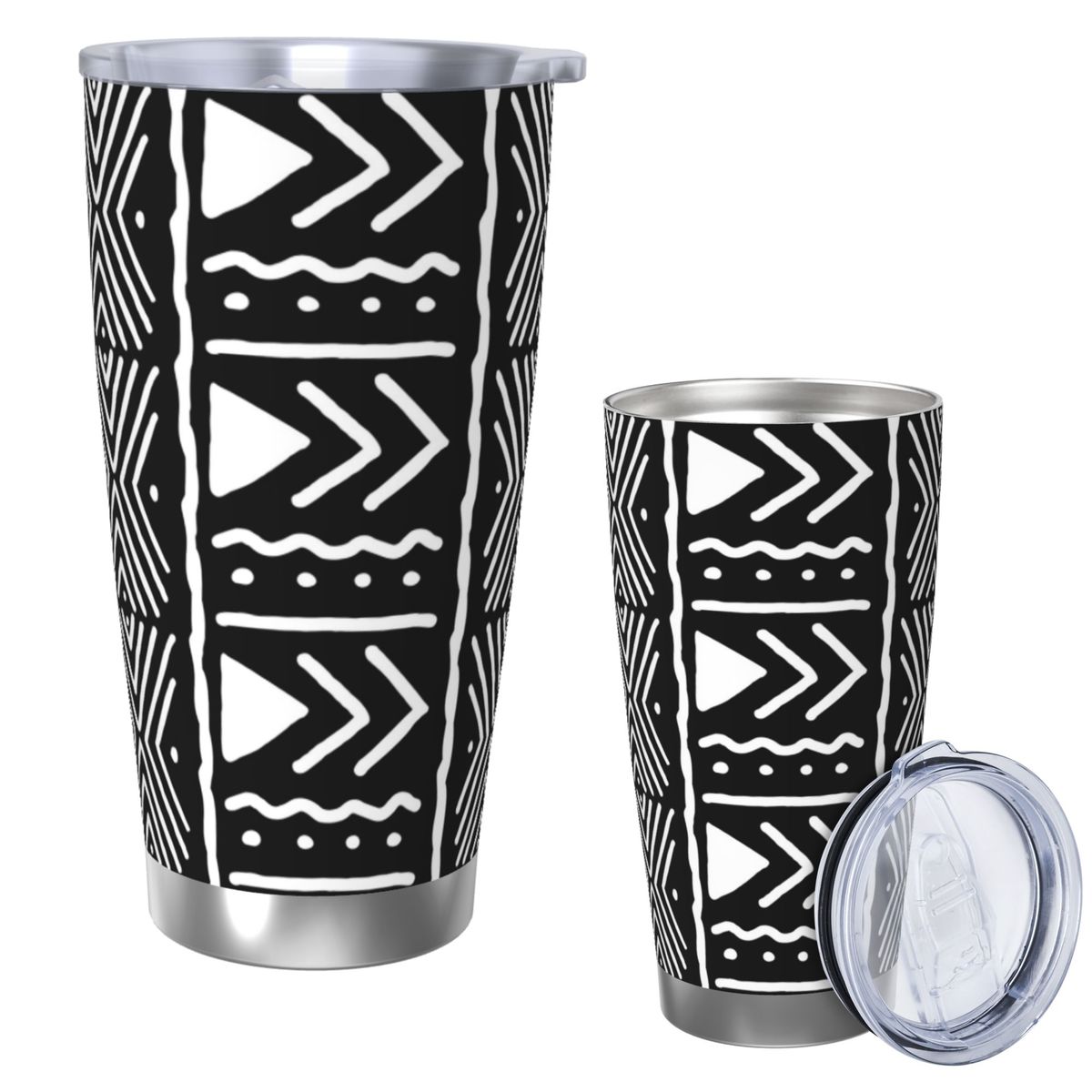 Black And White African Bogola - Tumbler 20Oz White recensie en prijs