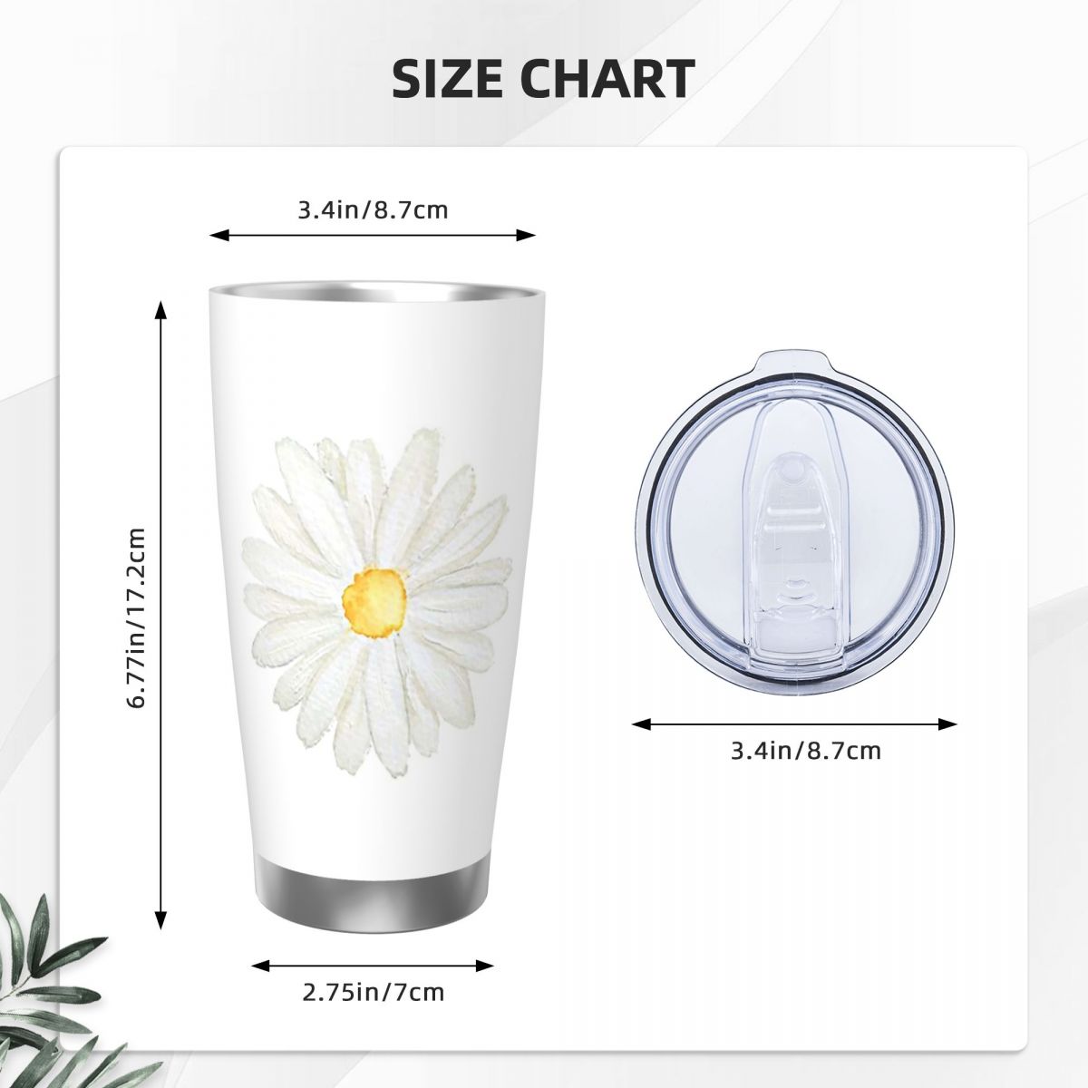 Hand Painted One Little White  - Tumbler 20Oz White recensie en prijs