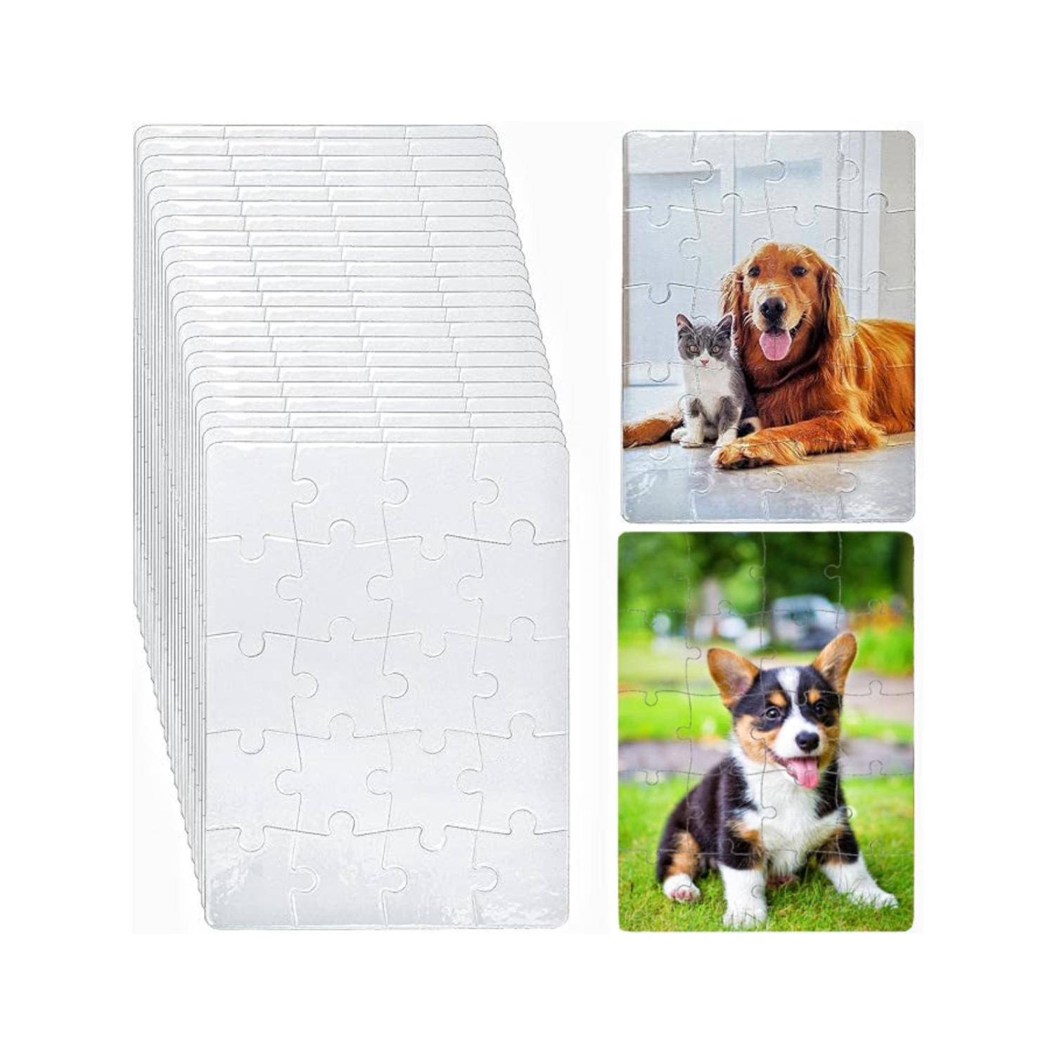 6pcs Blank Sublimation Puzzles - Puzzle Blank White recensie en prijs