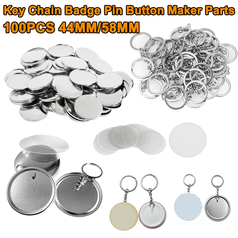 100PCS 44MM 58MM Plastic Metal - Button Badge Blank recensie en prijs