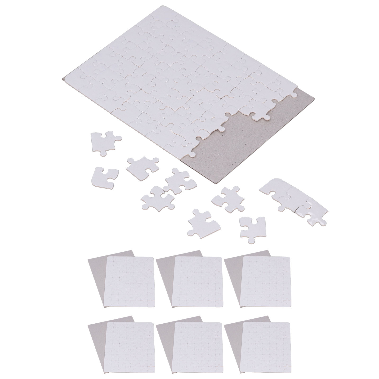 6 Set Blank Puzzles 13x18cm Wh - Puzzle Blank White recensie en prijs