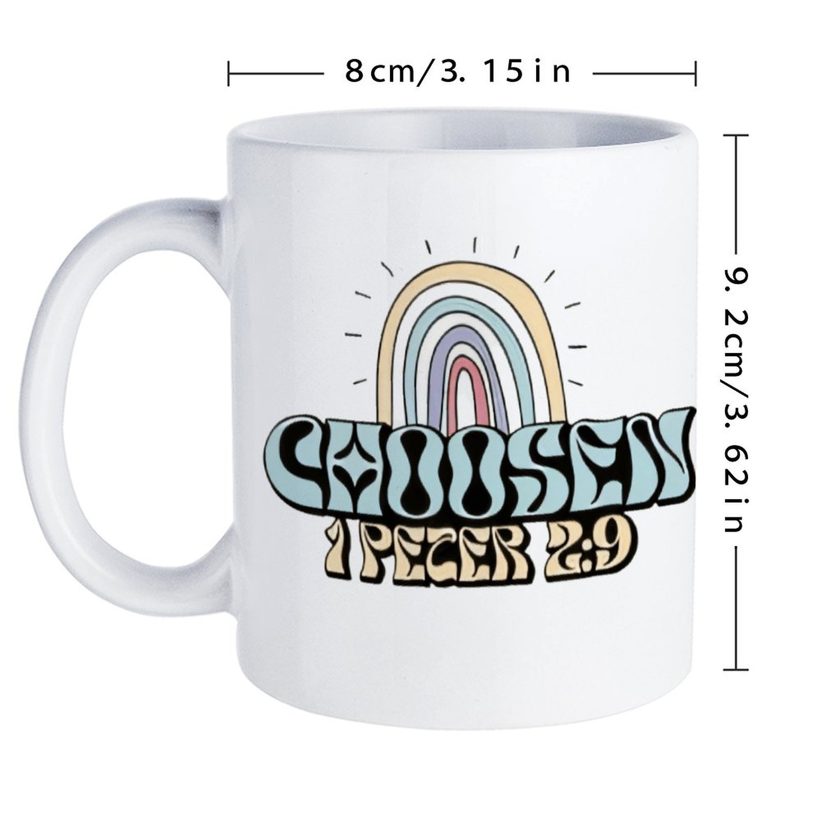 A Rainbow And A Rainbow With T - Sublimation Mug White recensie en prijs