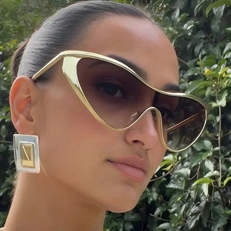 Rimless Y2K Style Sunglasses R - Metal Photo Panel recensie en prijs