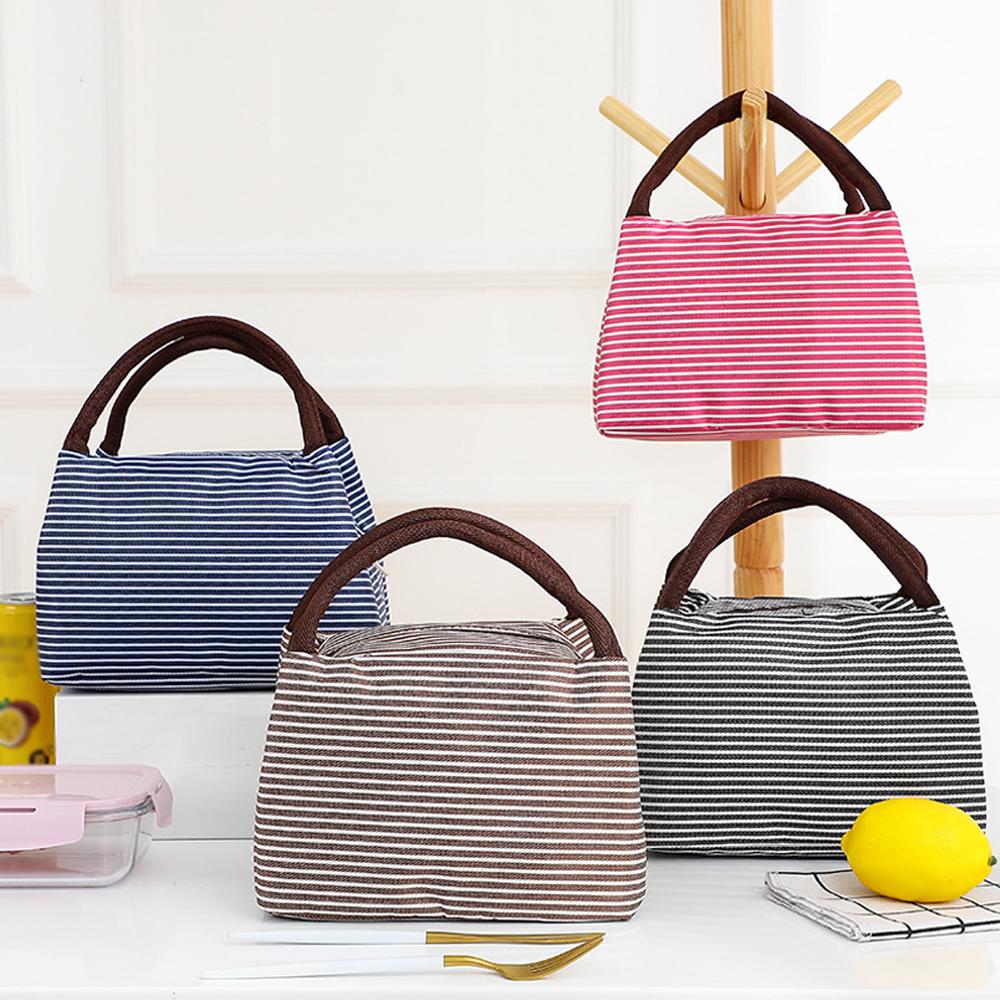 Striped Insulated Lunch Bag Po - Tote Bag Sublimation recensie en prijs