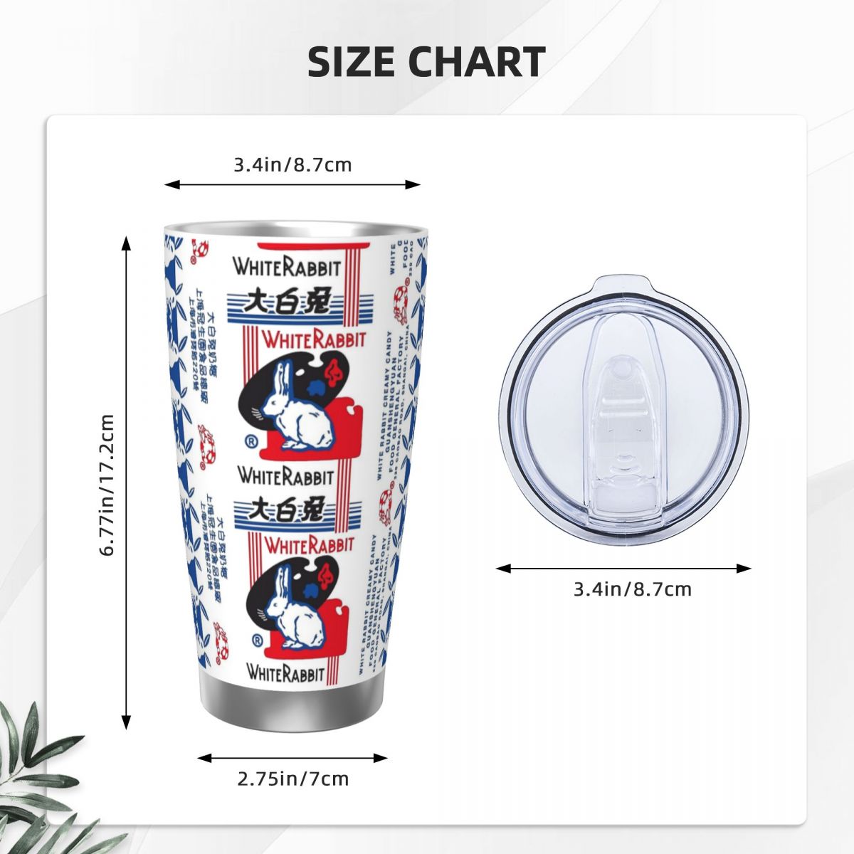 White Rabbit Candy Stainless S - Tumbler 20Oz White recensie en prijs