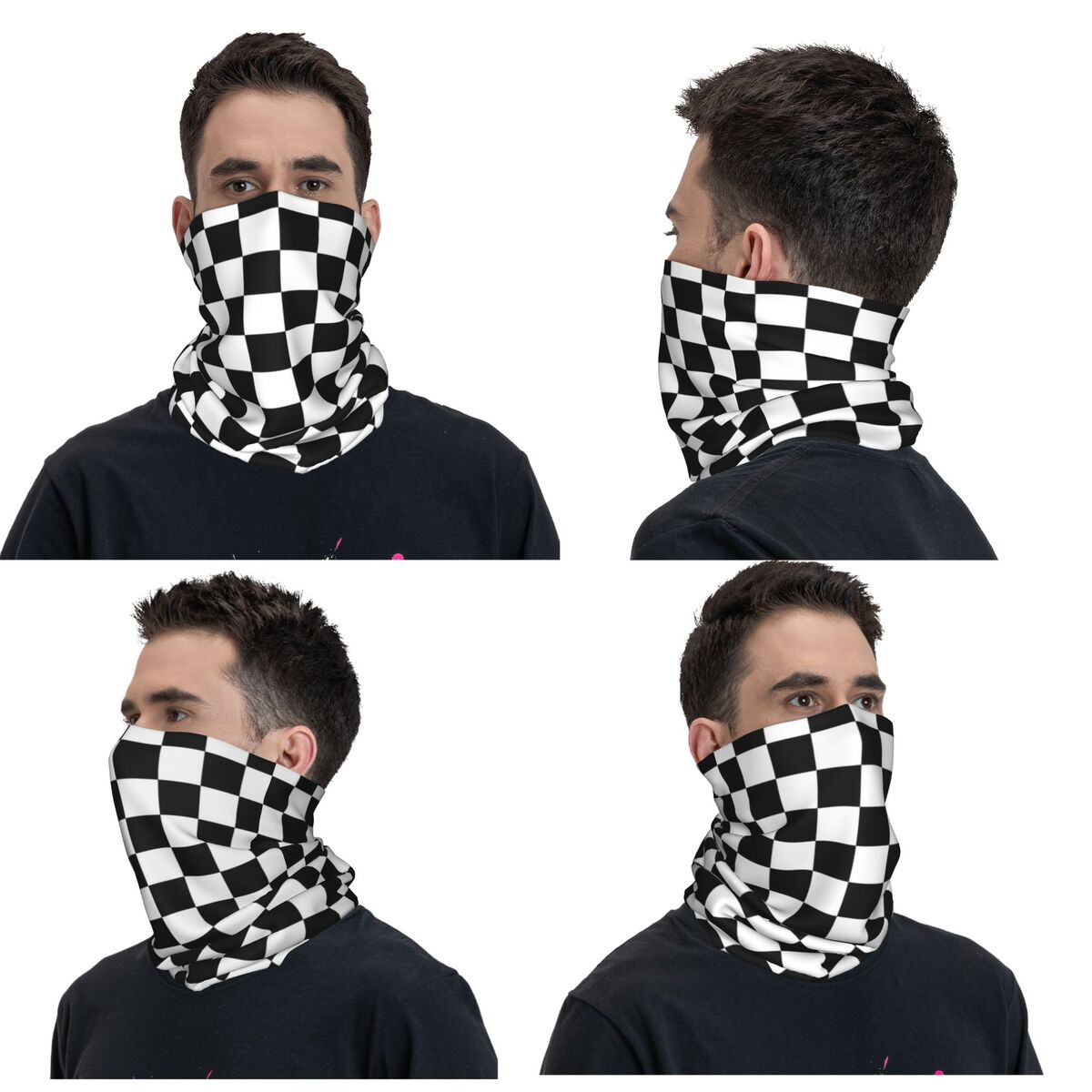 Black And White Checkered Band - Bandana Blank White recensie en prijs