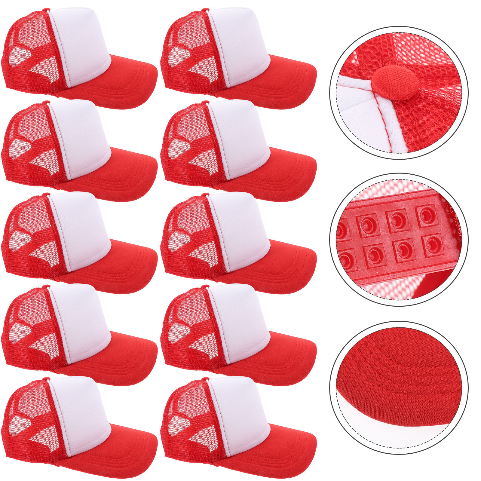 10pcs Blank Mesh Baseball Caps - Hat Sublimation Blank recensie en prijs