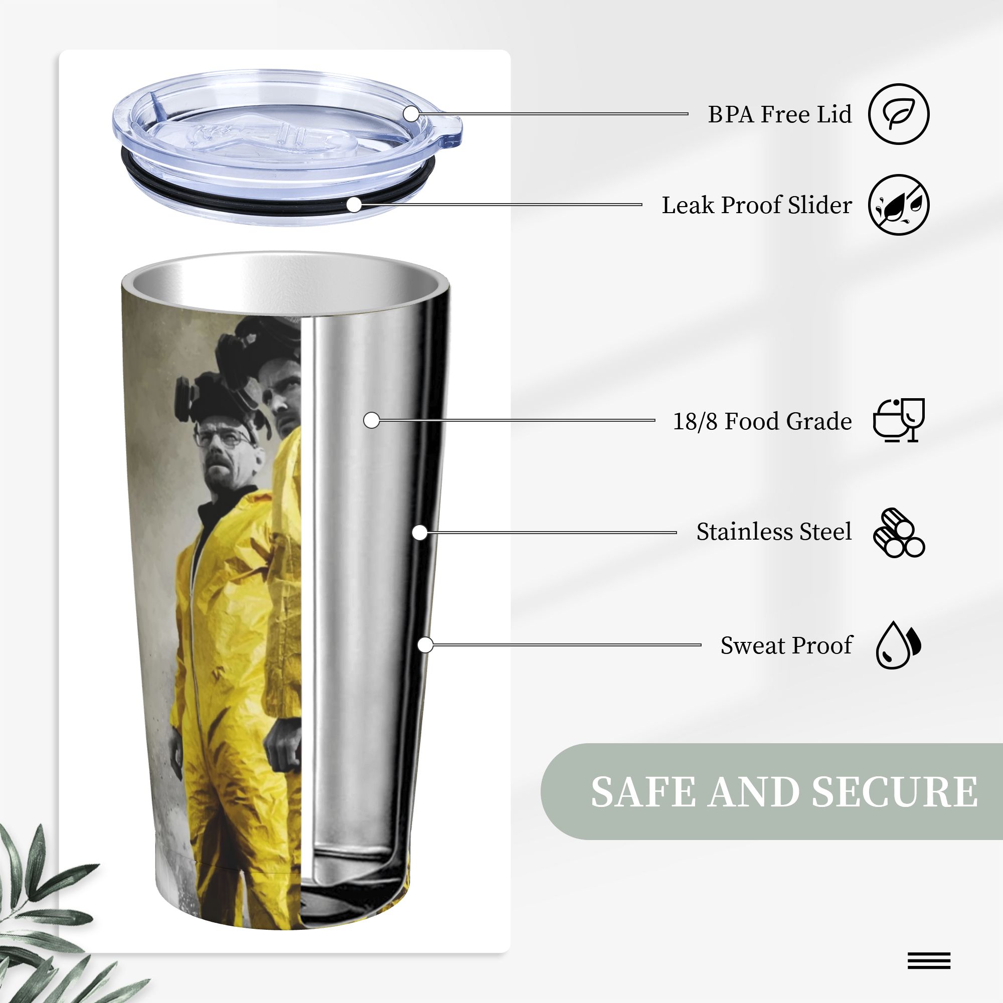 Breaking Bad Tumbler Vacuum In - Tumbler 20Oz White recensie en prijs