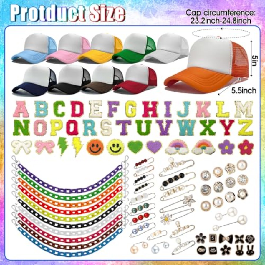10 Pack Blank Trucker Hats DIY - Hat Sublimation Blank recensie en prijs