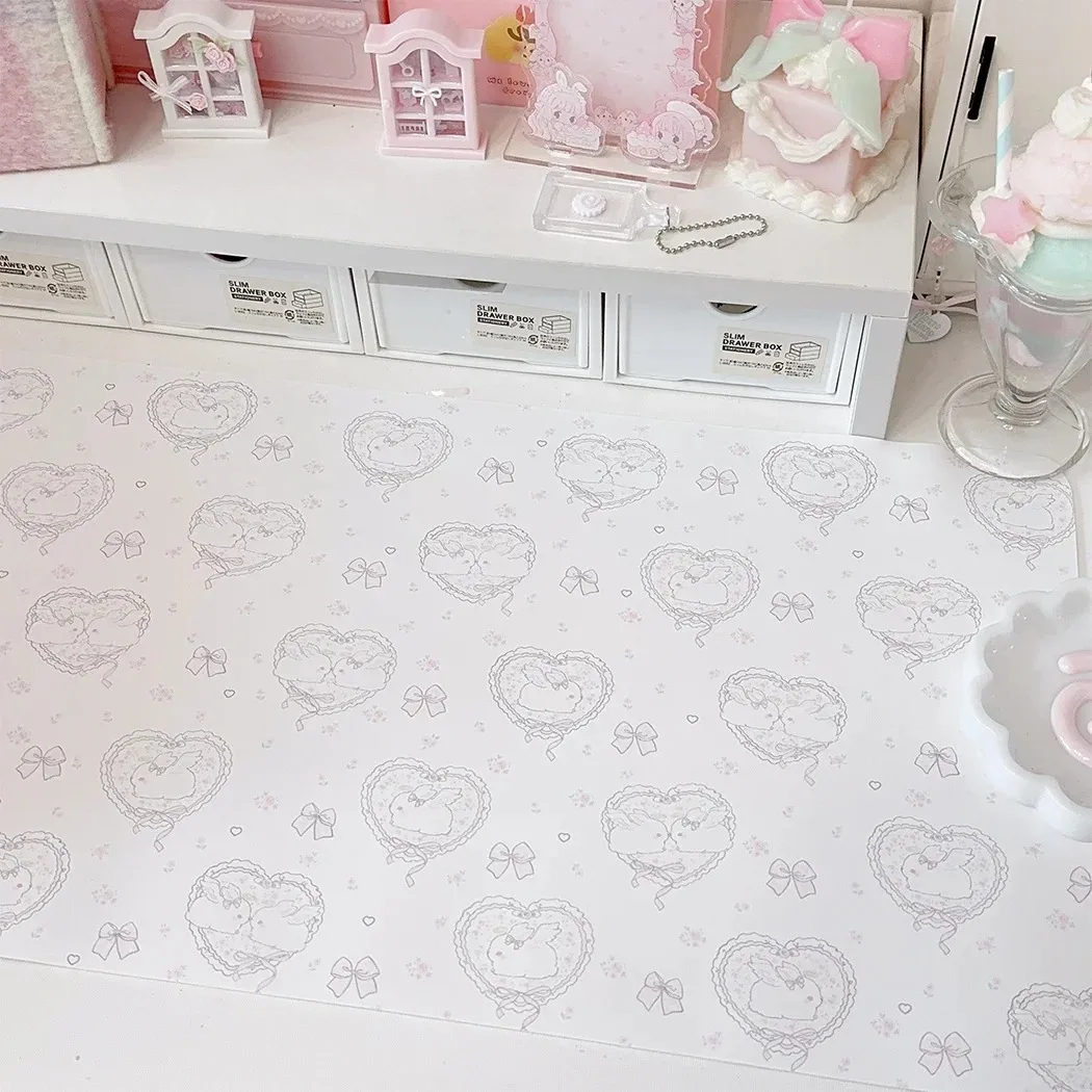 Kawaii Pink Rabbit Girl Heart  - Mouse Pad Blank Sublimation recensie en prijs