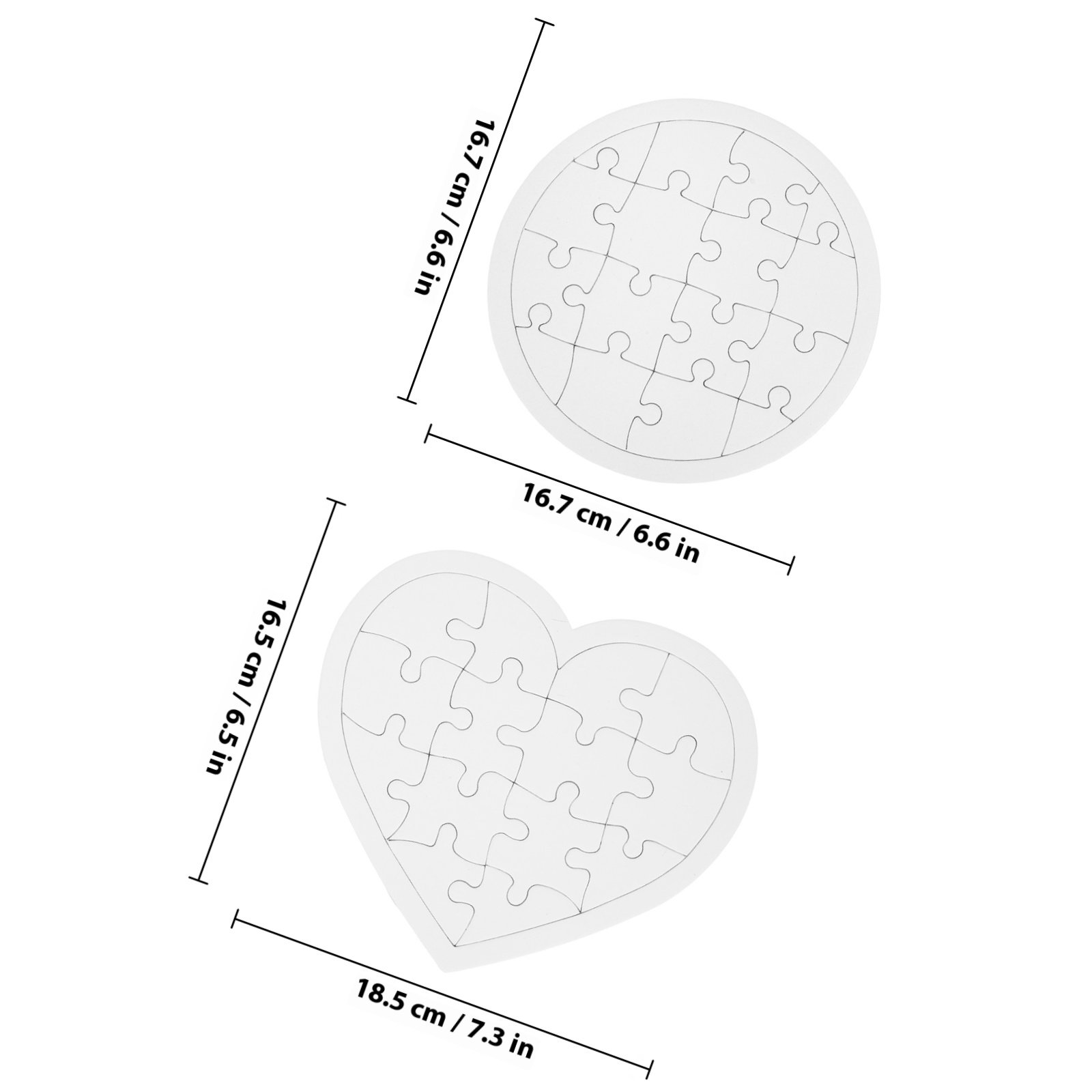 10Pcs Blank Kid DIY Puzzles Wh - Puzzle Blank White recensie en prijs