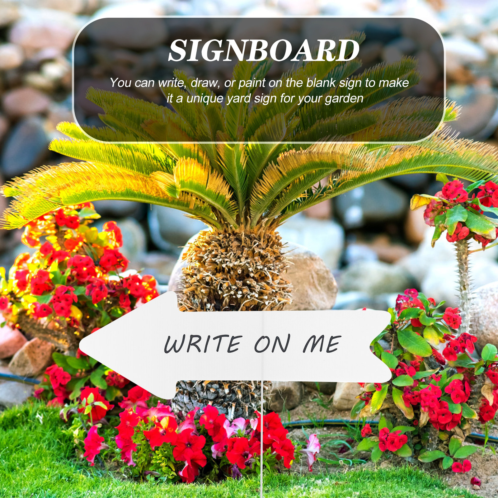 5Pcs Blank Yard Signs with Sta - Yard Sign Blank recensie en prijs
